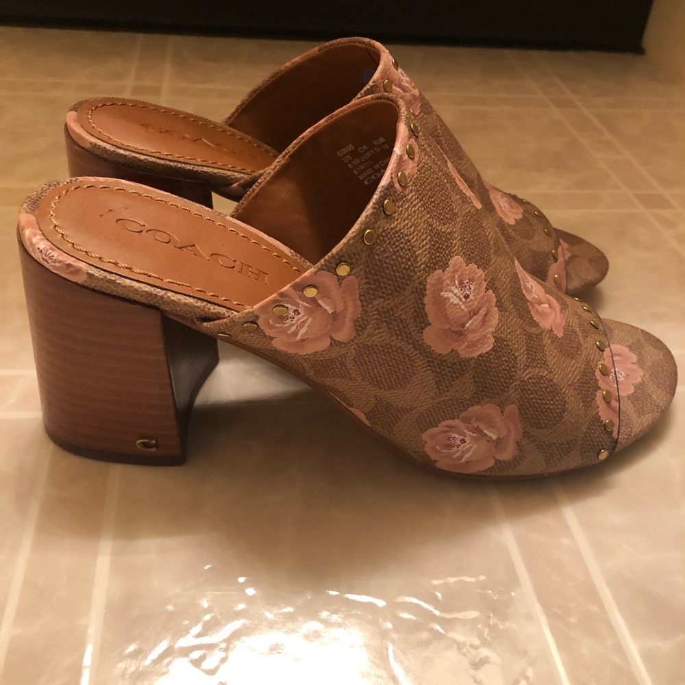 COACH Mules! Brand New, Beautiful Sandals. Size 8.5